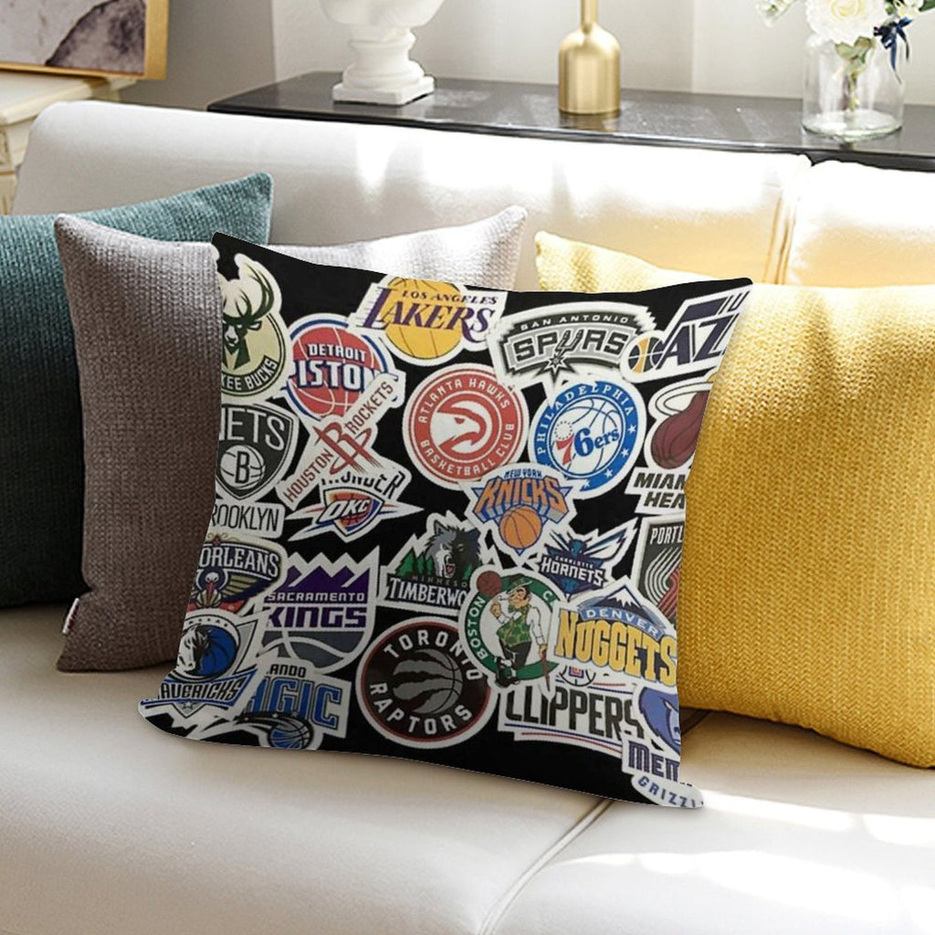 NBA All Teams Soft Home Decor Throw Pillow