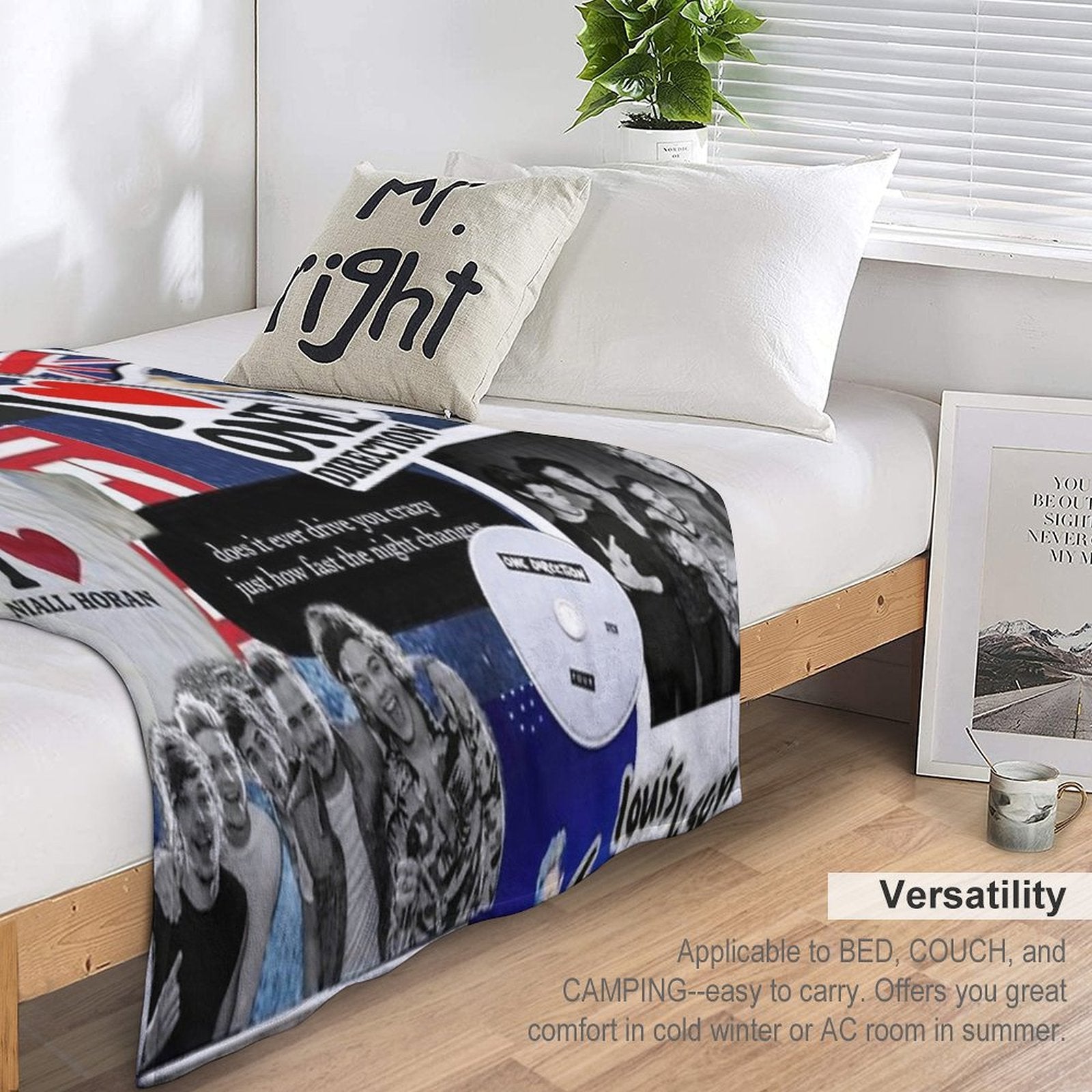 One Direction Easy Care Throw Blanket