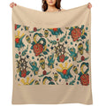 Punk Tattoo Pattern Design And Illustration Lightweight Throw Blanket