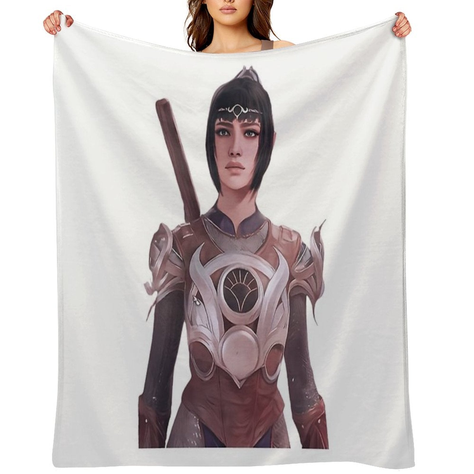 Shadowheart Baldurs Gate 3 Lightweight Throw Blanket