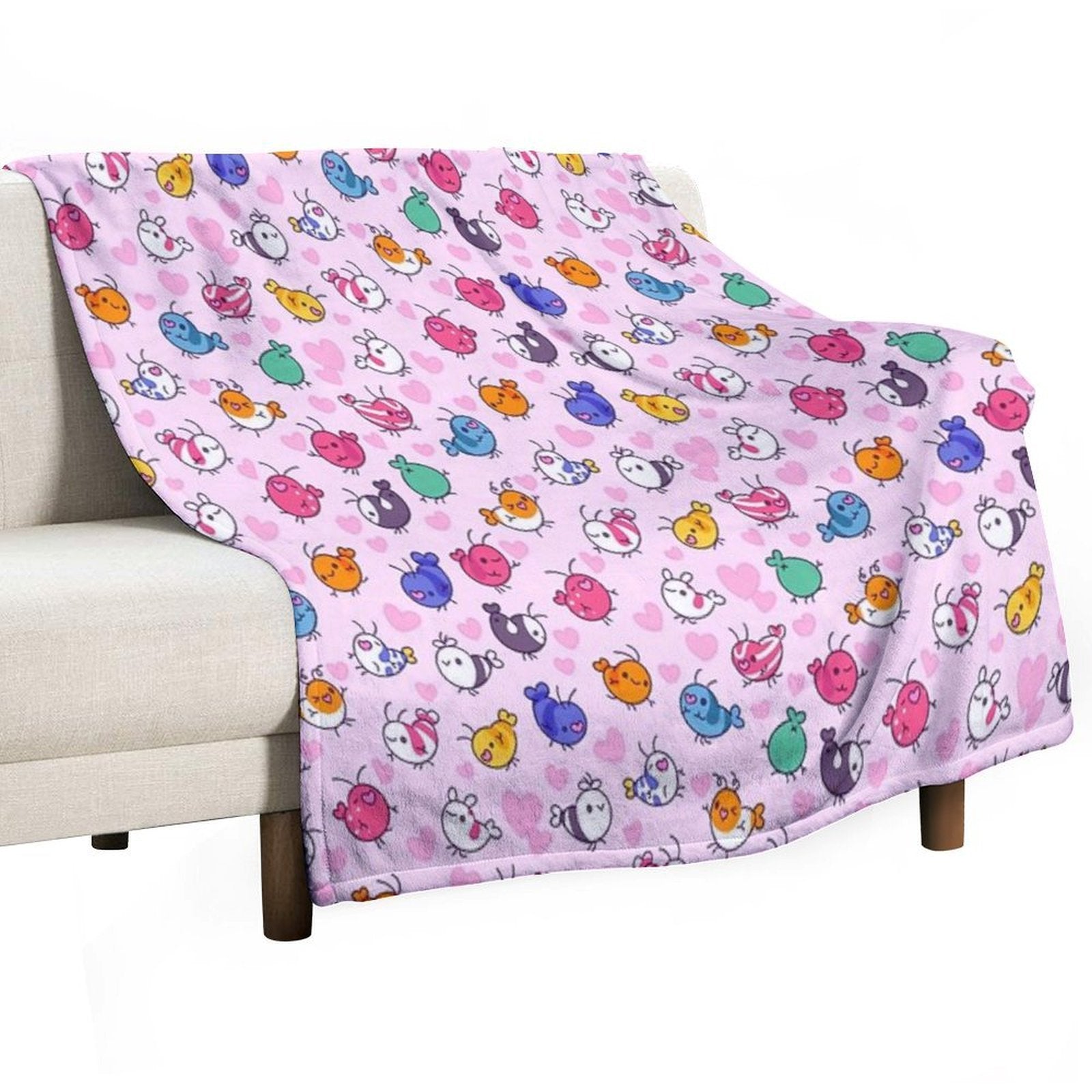 Shrimp Is Love Eco-conscious Throw Blanket
