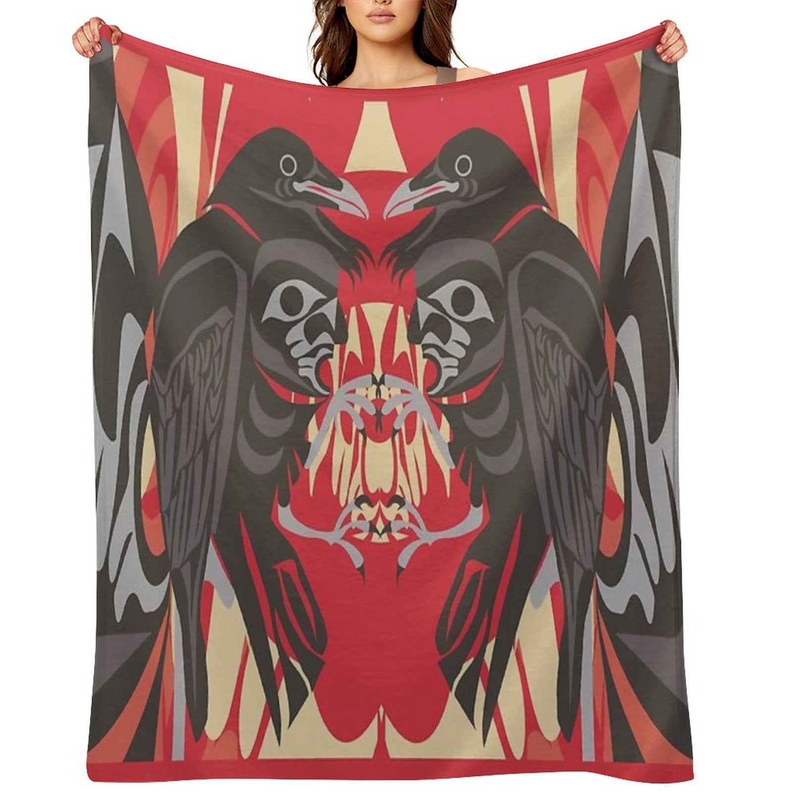 Raven Vision Gift-ready Throw Blanket