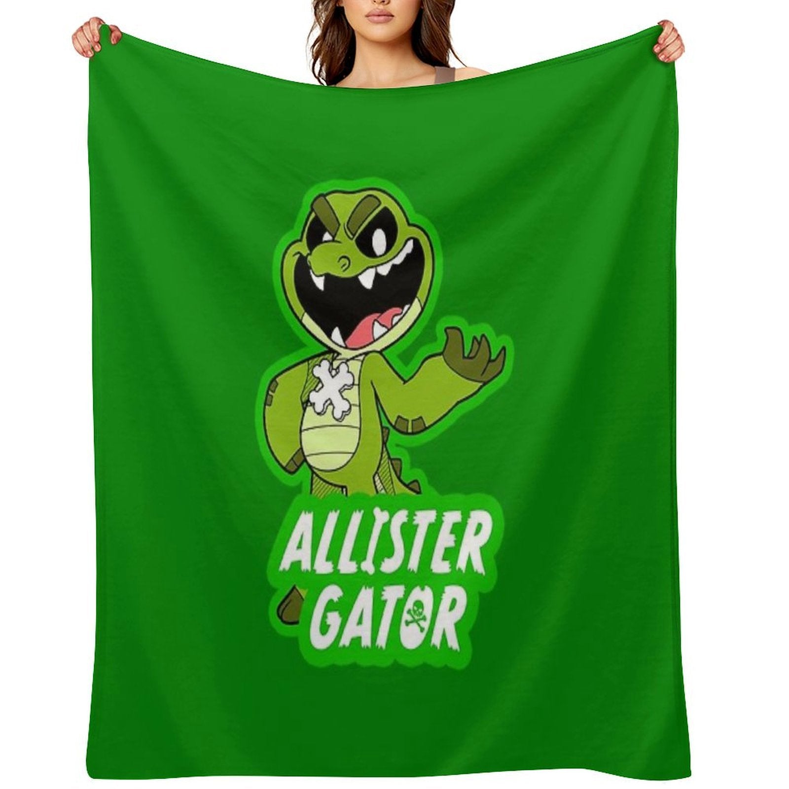 Allister Gator Shrink-resistant Throw Blanket