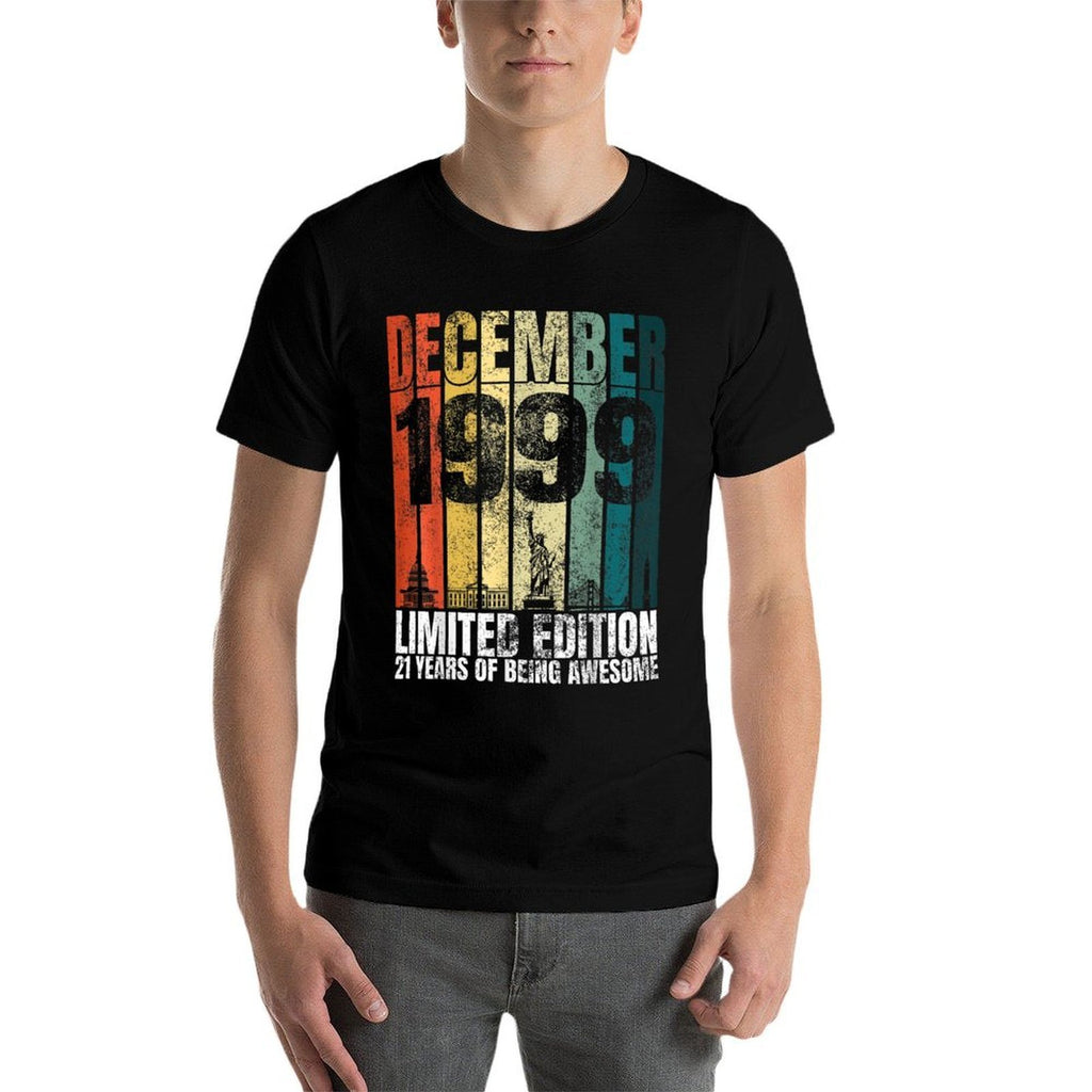 Vintage December 1999 Bday Gifts 21 Years Old 21st Birthday  Lightweight T-Shirt