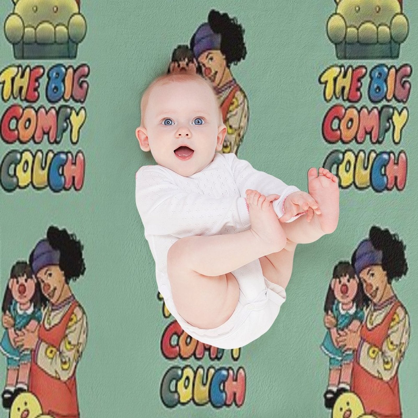 Loonette And Molly (The Big Comfy Couch) Machine-washable Throw Blanket