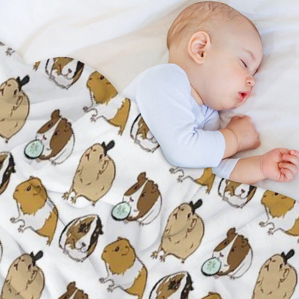 Guinea Pigs Pattern Gift-ready Throw Blanket