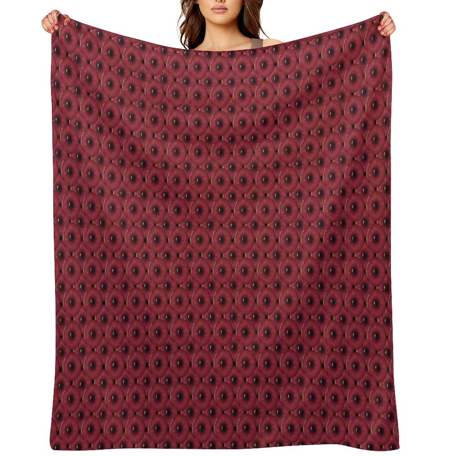 Red Eyes Lightweight Throw Blanket