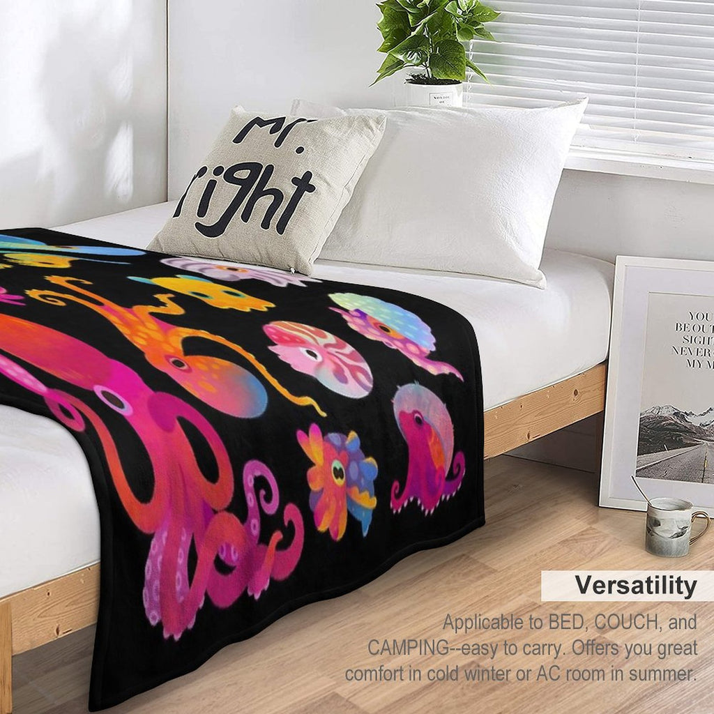 Cephalopod Comfort Throw Blanket
