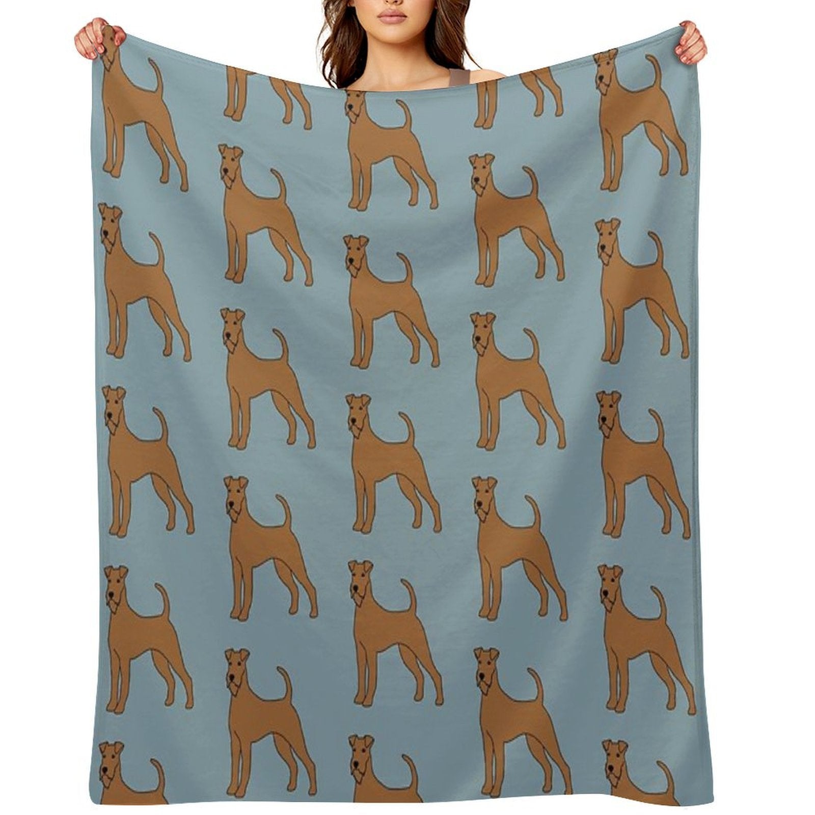 Irish Terrier Compact Throw Blanket