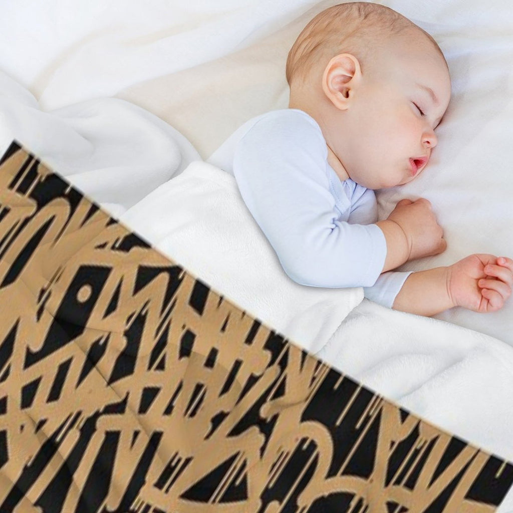 Graffiti Smudges And Drops Eco-conscious Throw Blanket