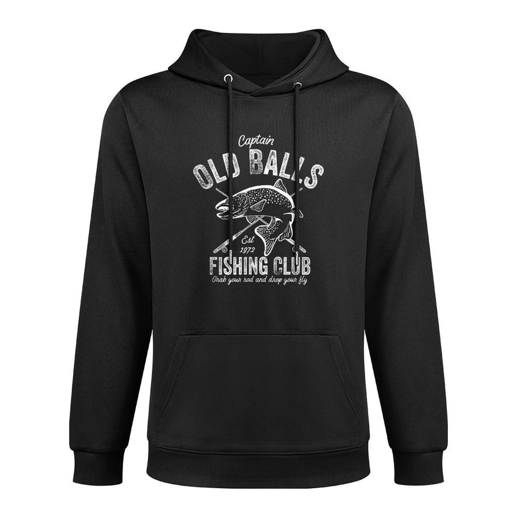 Funny Fishing Birthday Old Balls for Men's 50th Birthday Durable Construction Hoodie