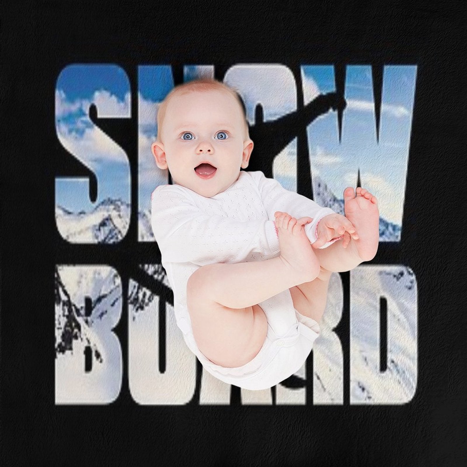 Snowboard Eco-conscious Throw Blanket
