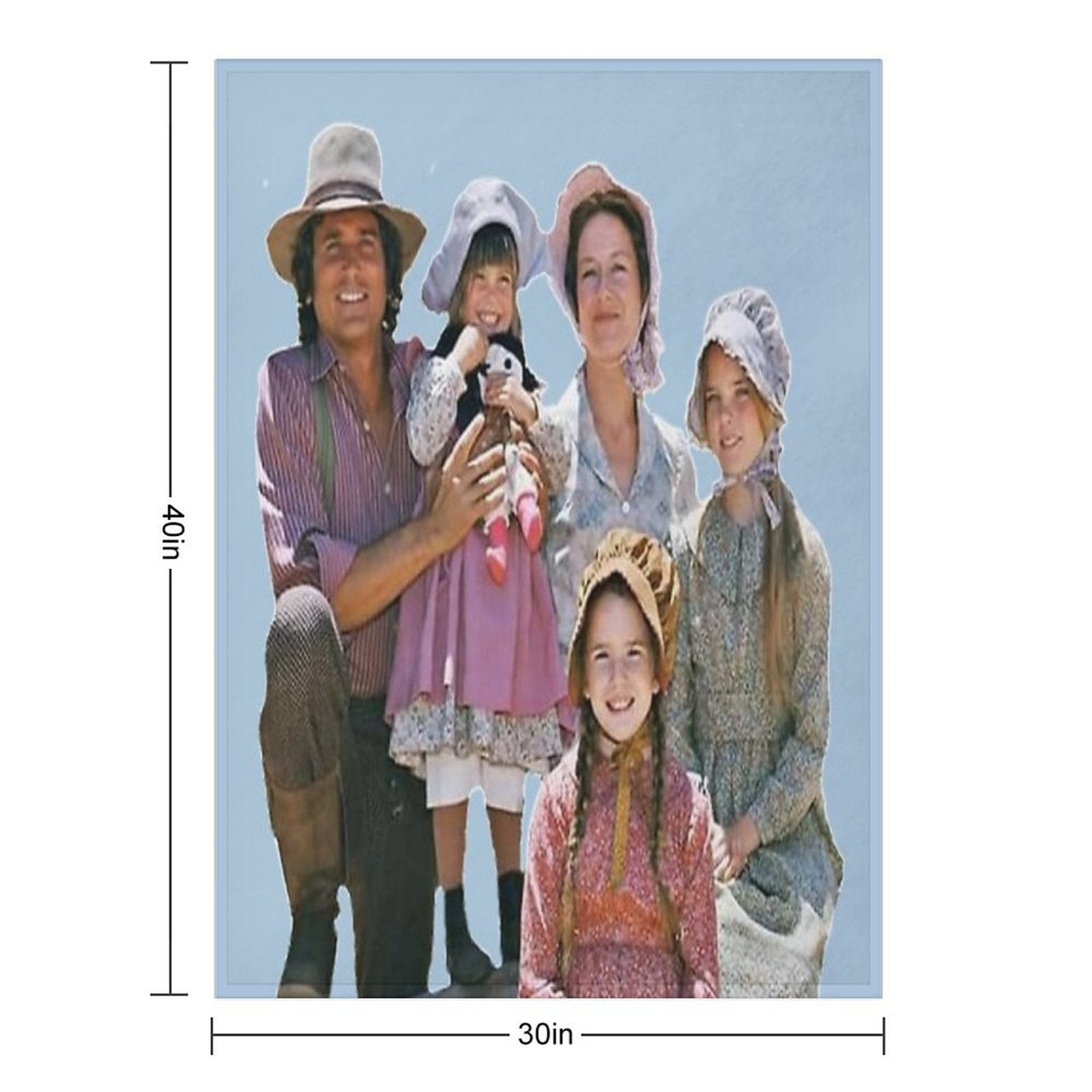 Little House on The Prairie, The Ingalls Machine-washable Throw Blanket