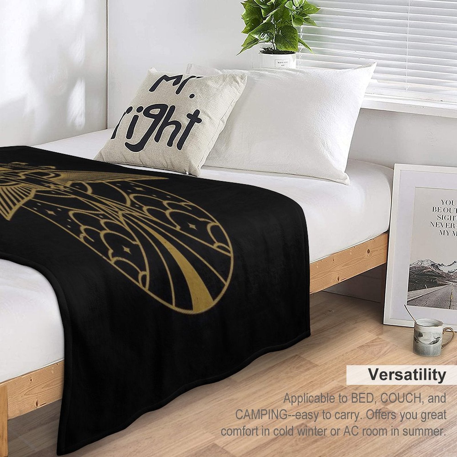 Per Aspera Ad Astra Wrinkle-free Throw Blanket
