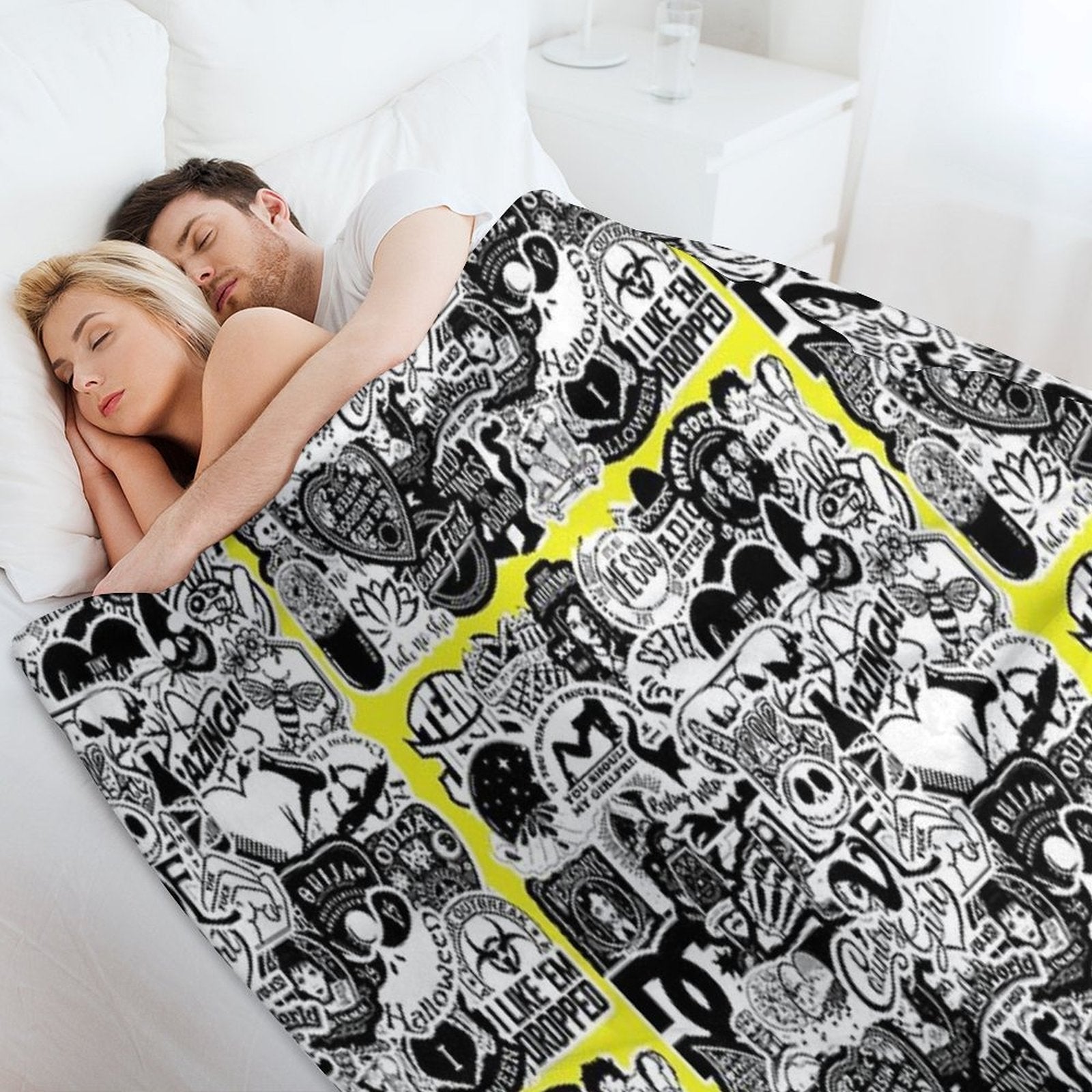 Horror Pictures Collage 7. Shrink-resistant Throw Blanket