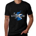 Scottish Map And Souvenir - Distressed Scotland  Easy-care T-Shirt