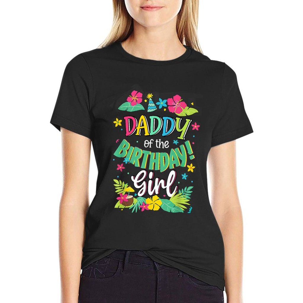 Daddy of The Birthday Girl Shirt Dad Aloha Hawaii Party 1st  Lightweight T-Shirt