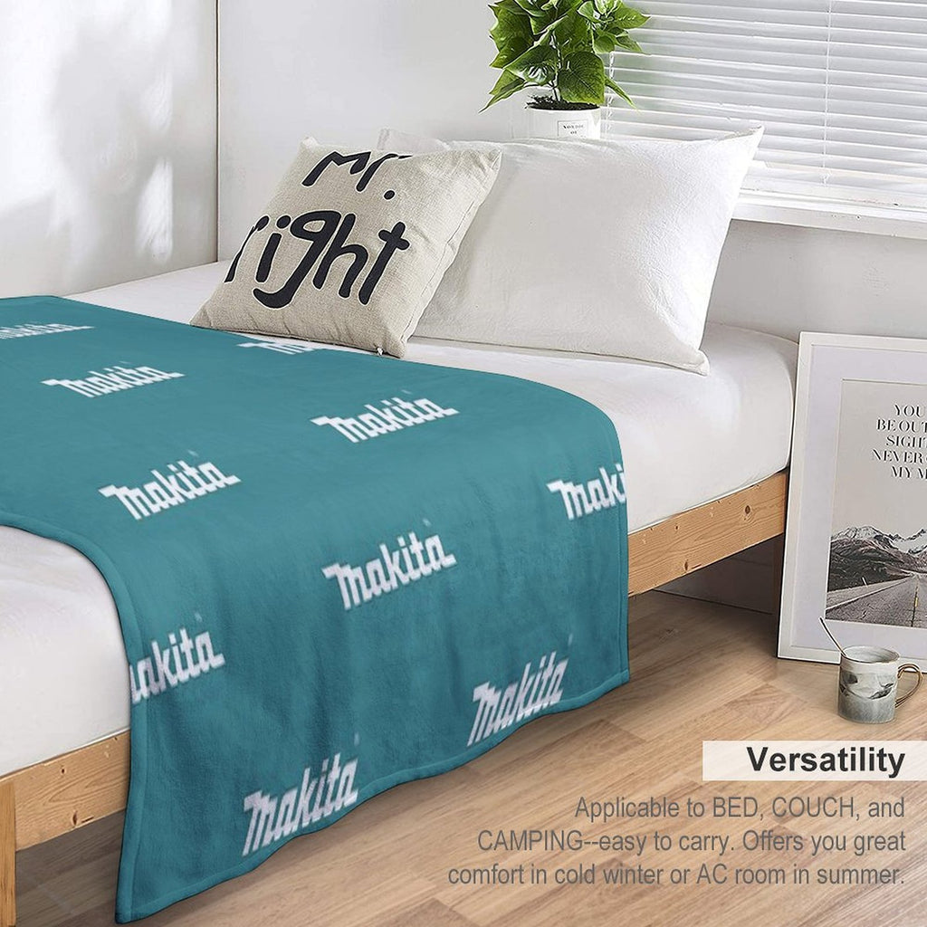 BEST SELLER - Makita Logo Premium Throw Blanket