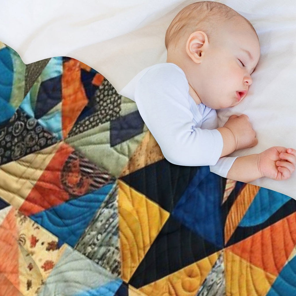 Bed Cover Patchwork Shrink-resistant Throw Blanket