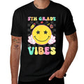 5th Grade Vibes Girls Smile Face Back to School Fifth Grade  Odor-resistant T-Shirt