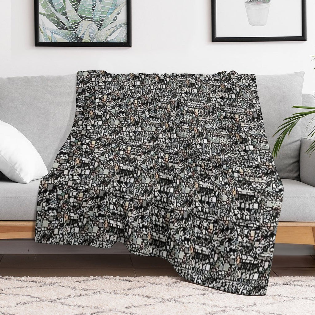 Hammer And Nail Stereogram Versatility Throw Blanket