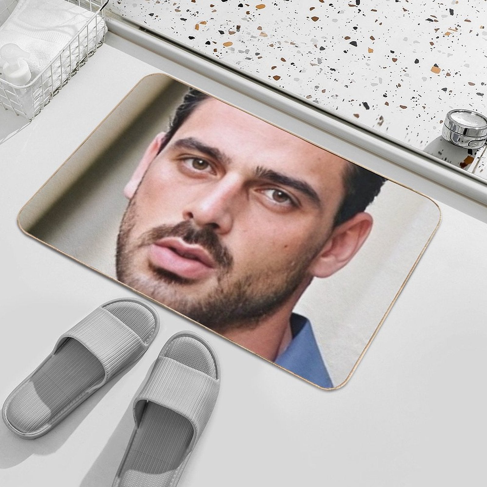 Michele Morrone  Anti-Trip Bath Mat