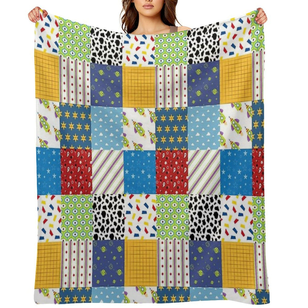 Andy's Room Quilt Eco-conscious Throw Blanket