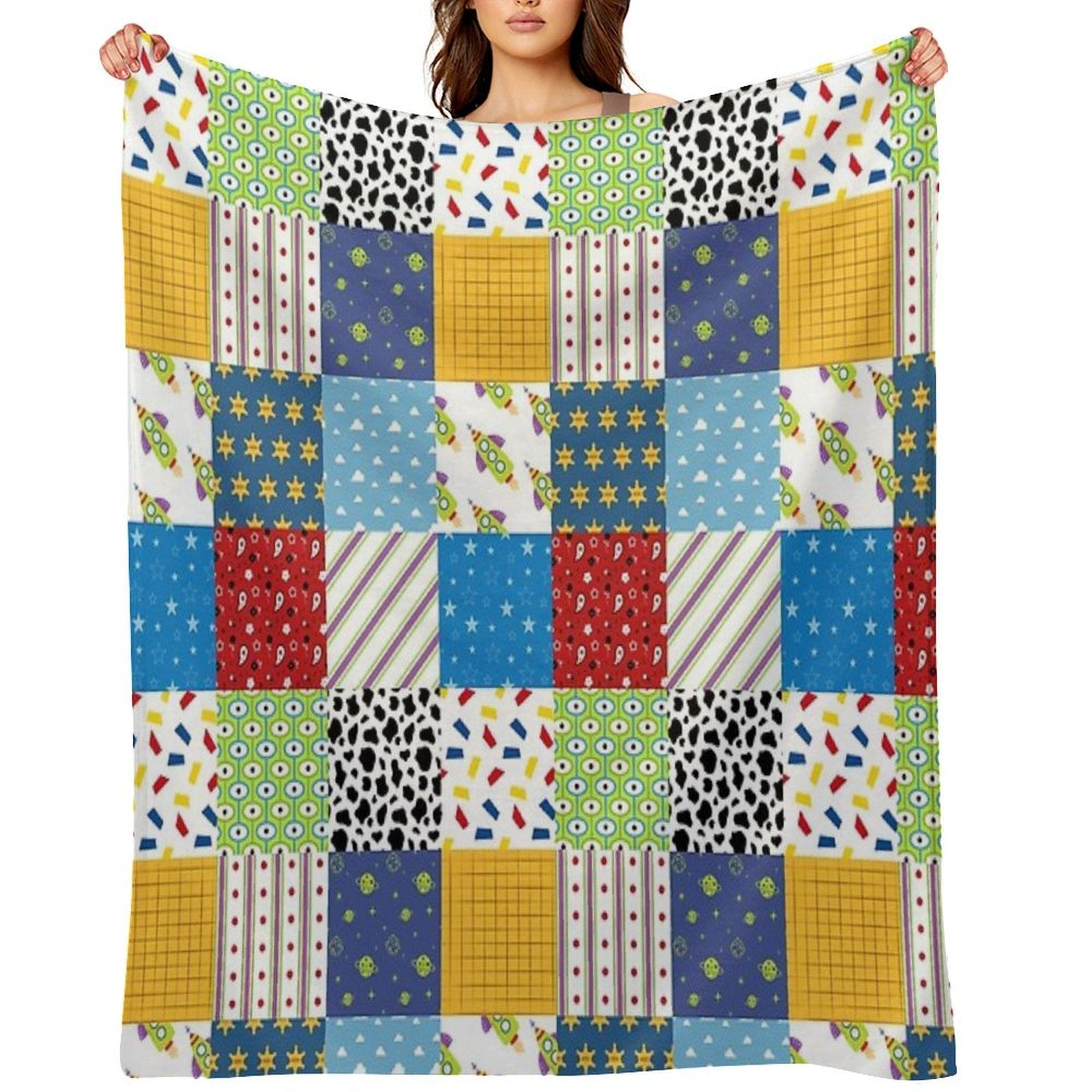 Andy's Room Quilt Eco-conscious Throw Blanket