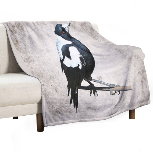 Australian Magpie Lightweight Throw Blanket