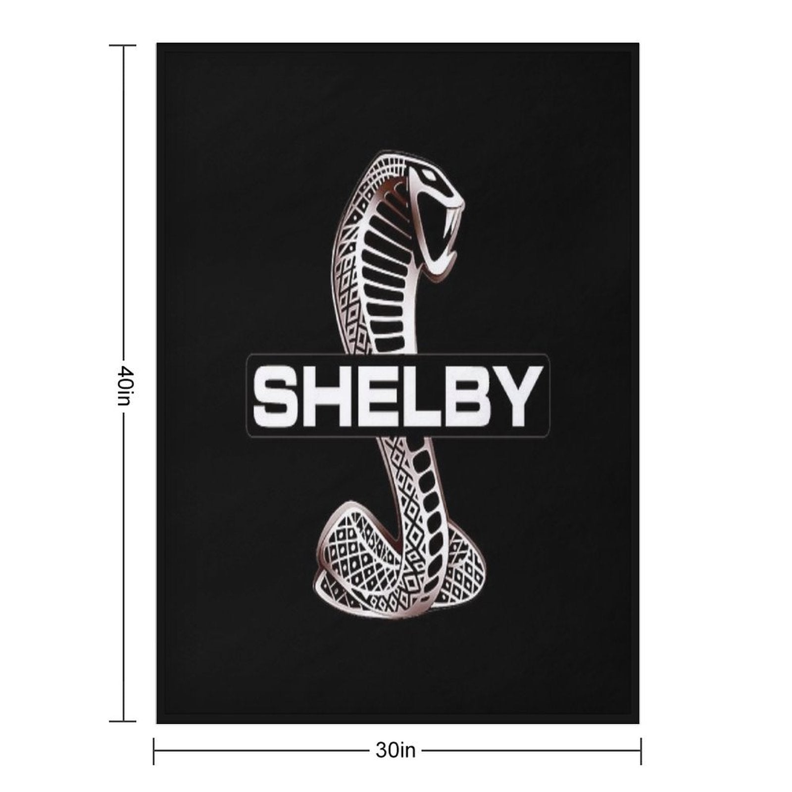 RED LIGH SHELBY MUSTANG GT500 Gift-ready Throw Blanket