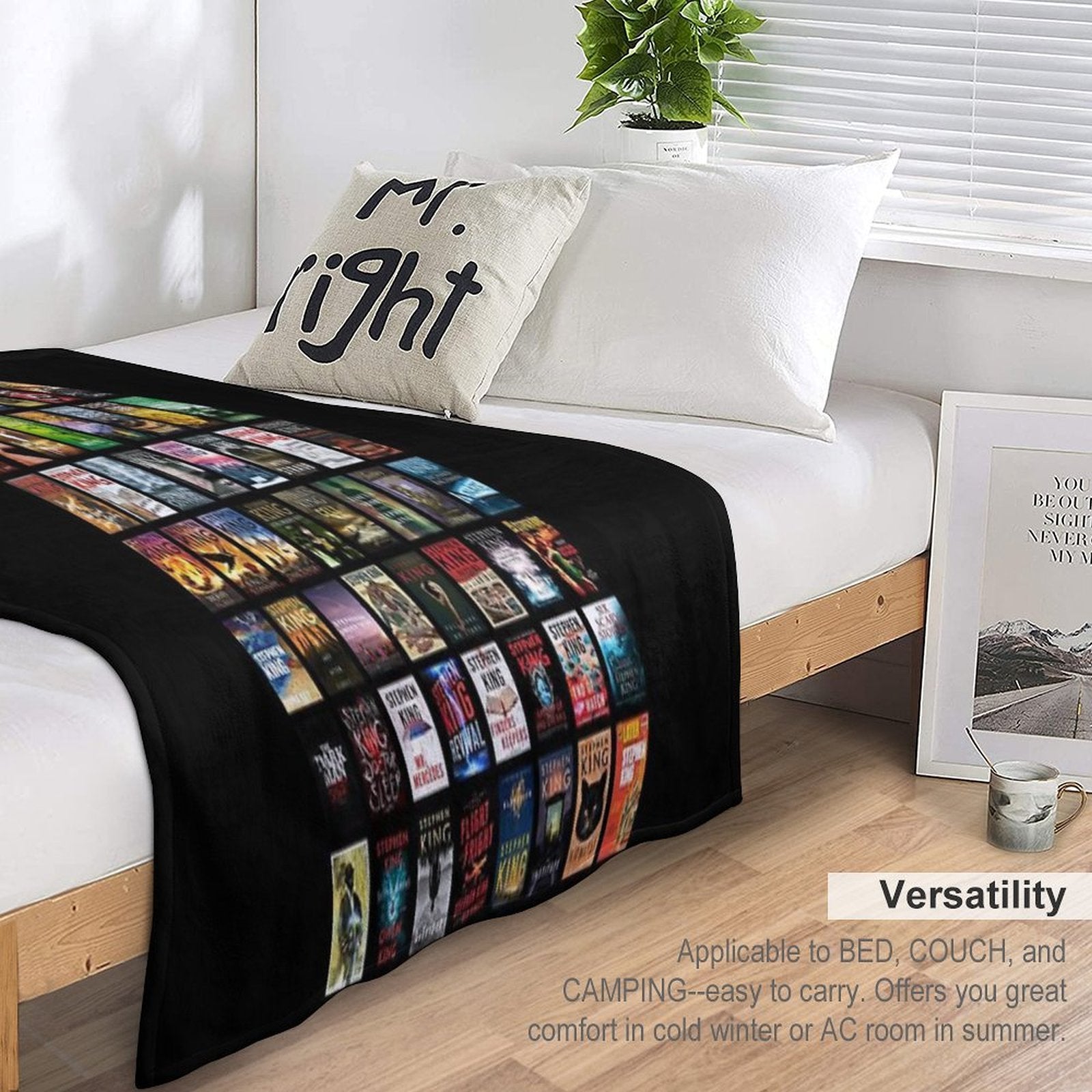 Complete Works of Stephen King Plush Throw Blanket