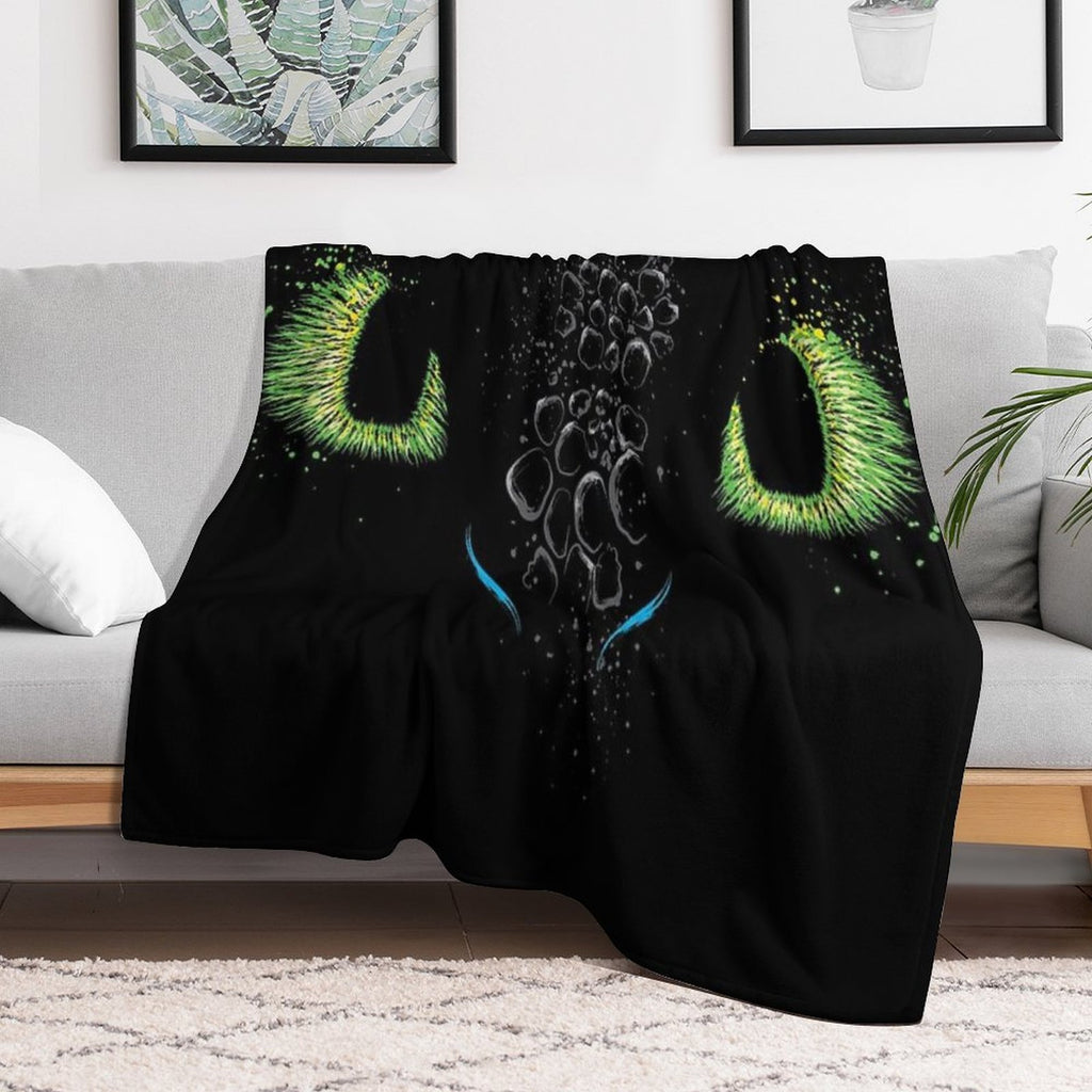 The Eyes Of The Dragon Velvety-soft Throw Blanket