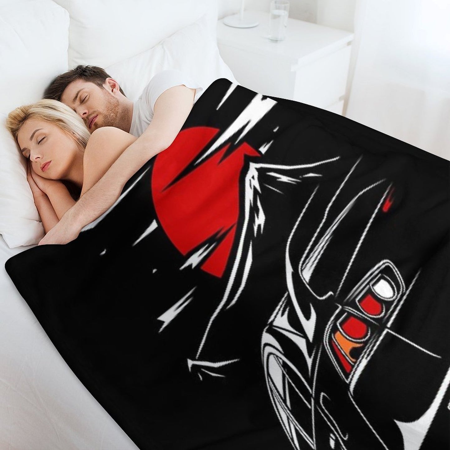 Mitsubishi Lancer Evo X Anti-pilling Throw Blanket