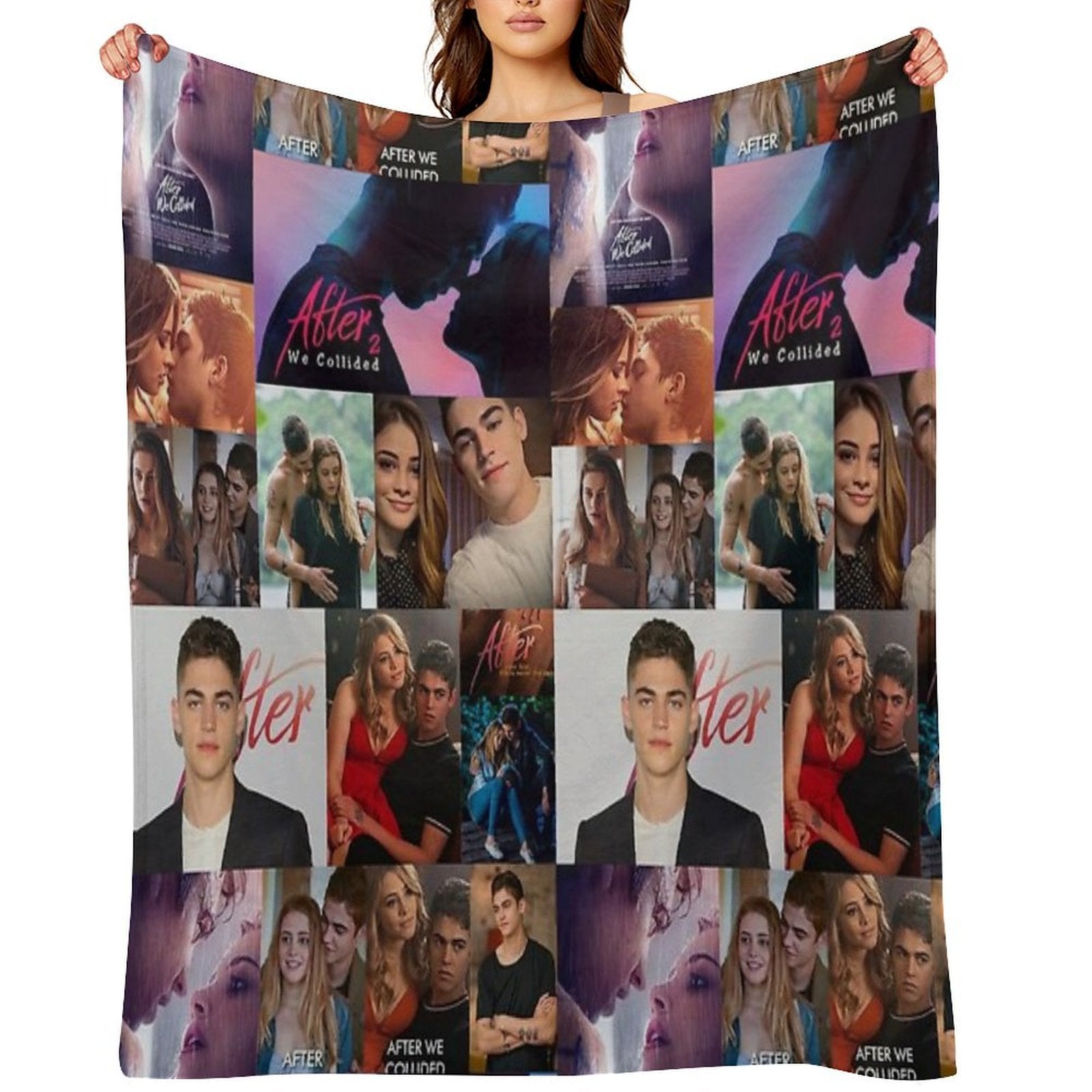 After Collage Multi-functional Throw Blanket
