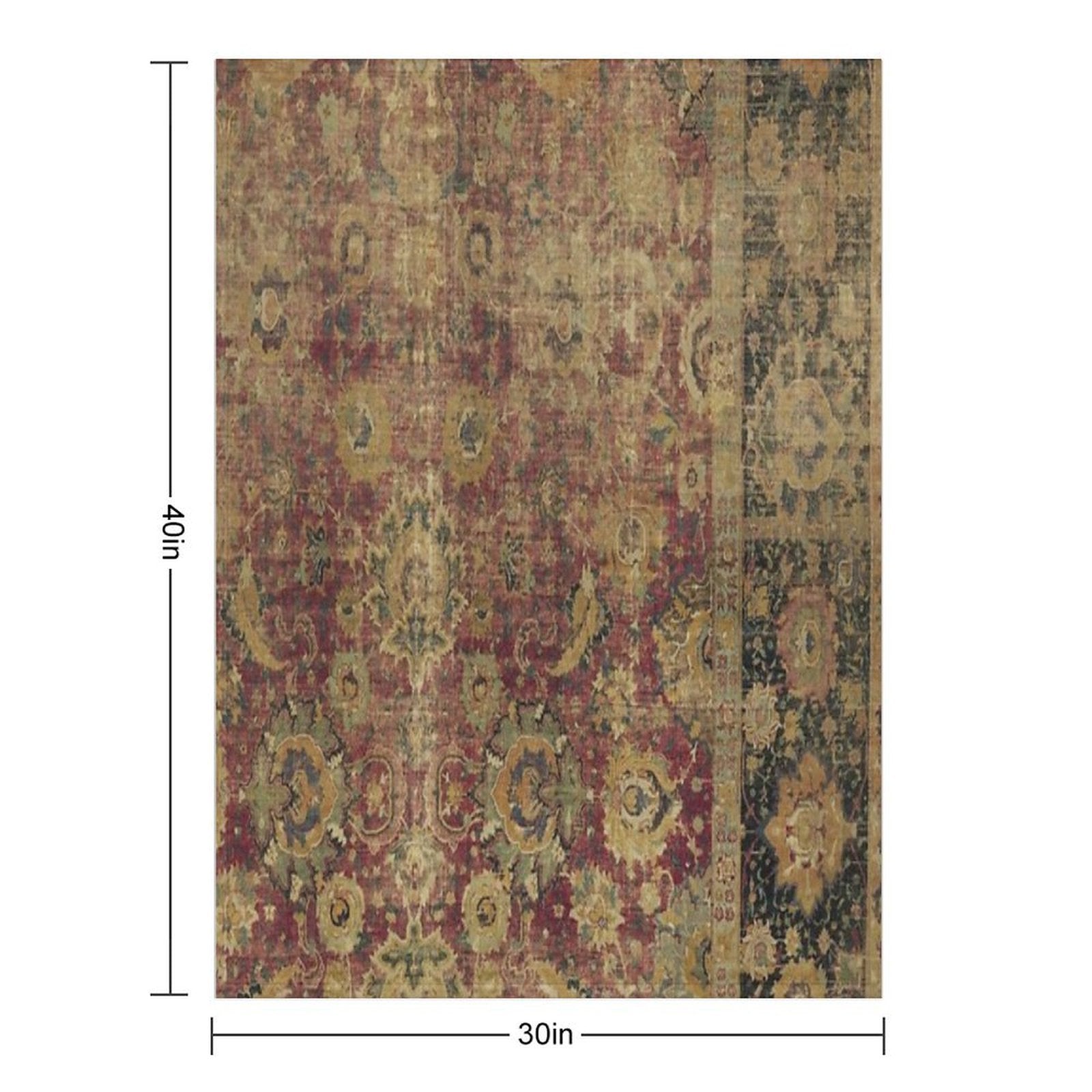 Antique Kilim 5 Travel-friendly Throw Blanket