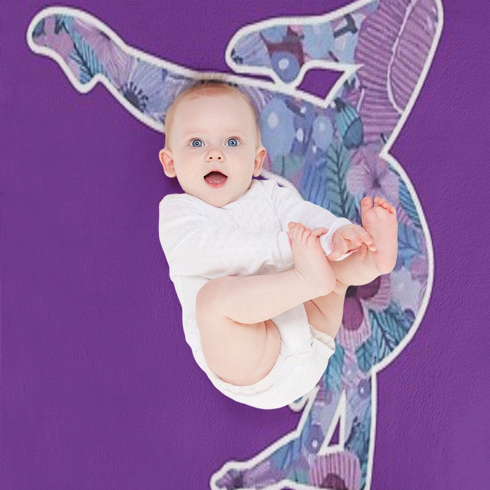 Artistic Rhythmic  Gymnast of Spring Flowers Versatility Throw Blanket