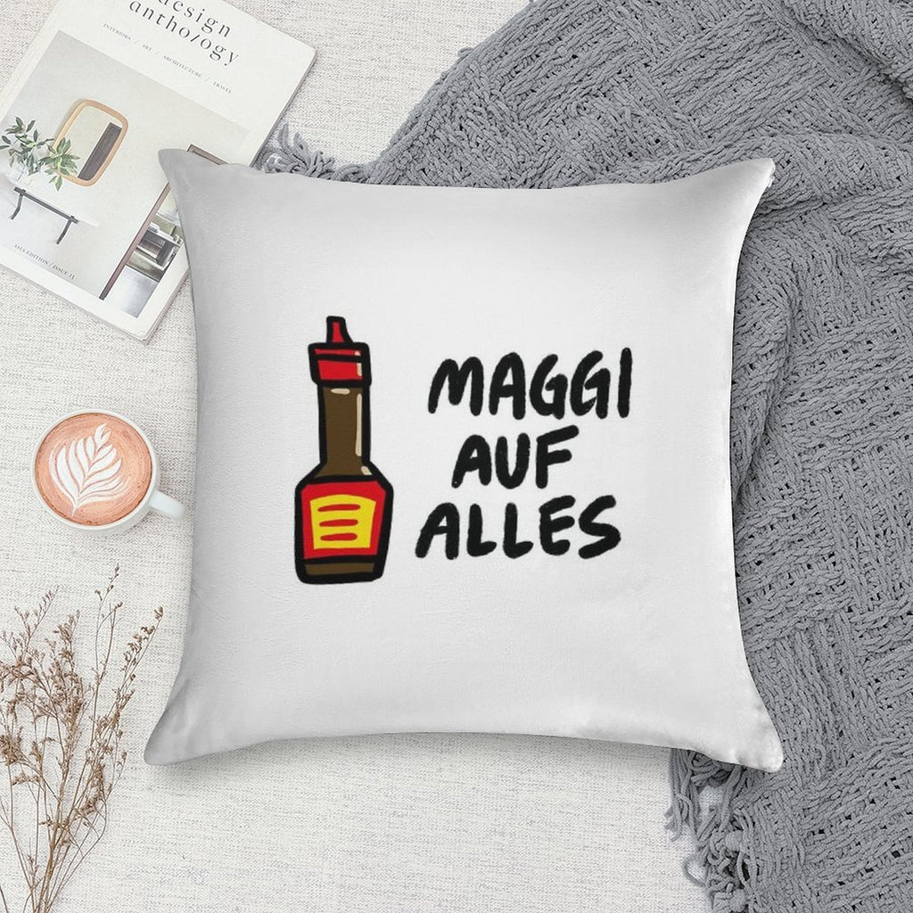 Maggi Auf Alles (Deutsch) Soft Bedroom Essential Throw Pillow