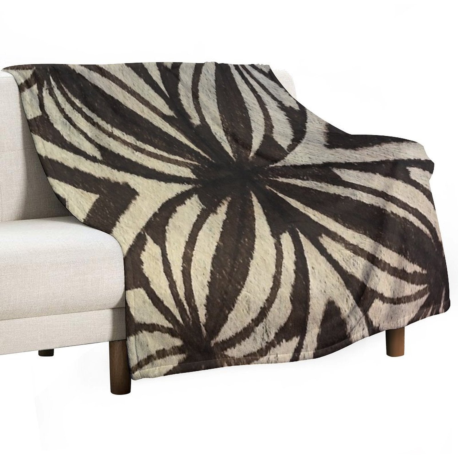 Tongan Tapa Design Quick-dry Throw Blanket