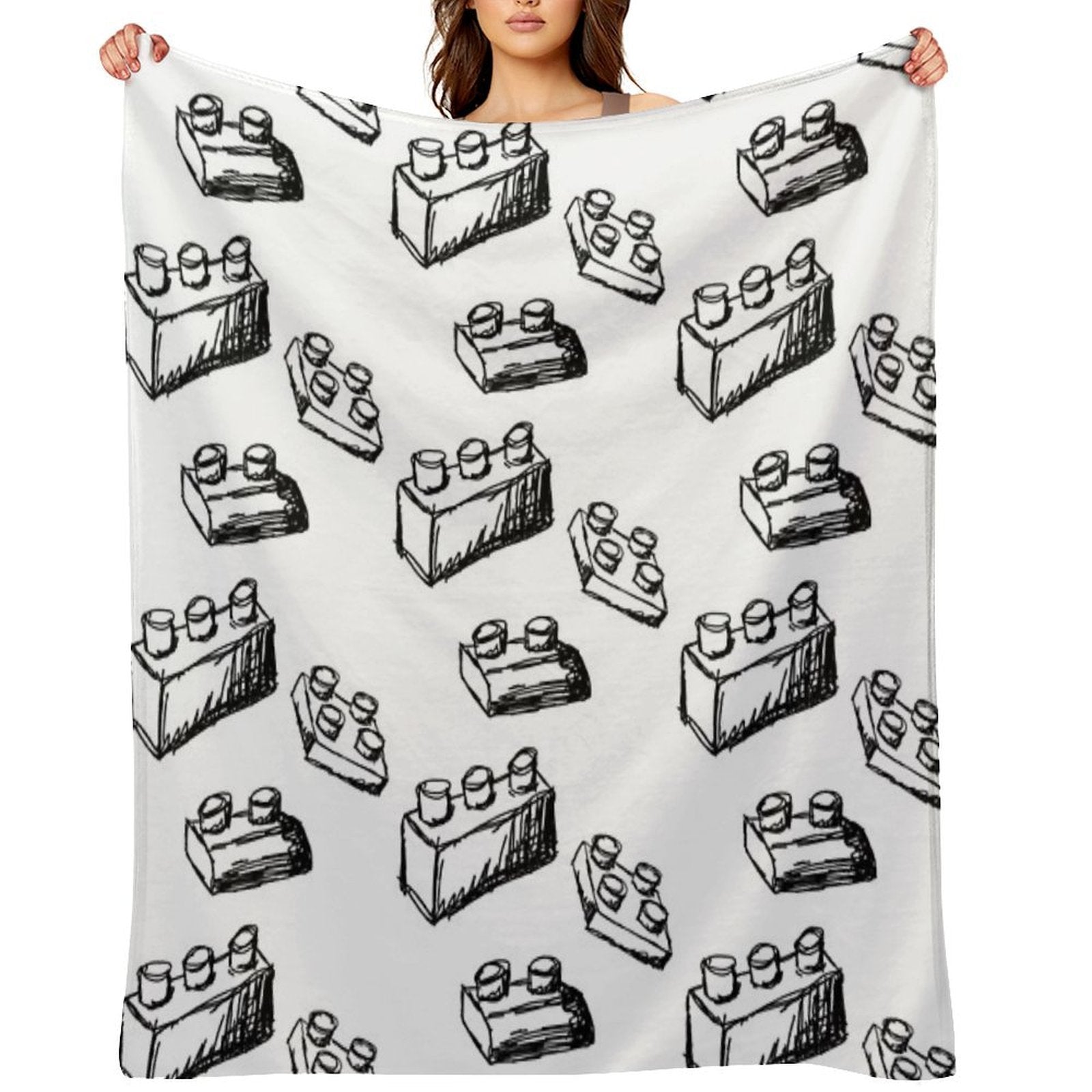 Building Blocks Sustainable Throw Blanket