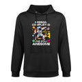 4Th Birthday Astronaut 4 Years Old Outer Space Birthday Medium-Weight Fabric Hoodie