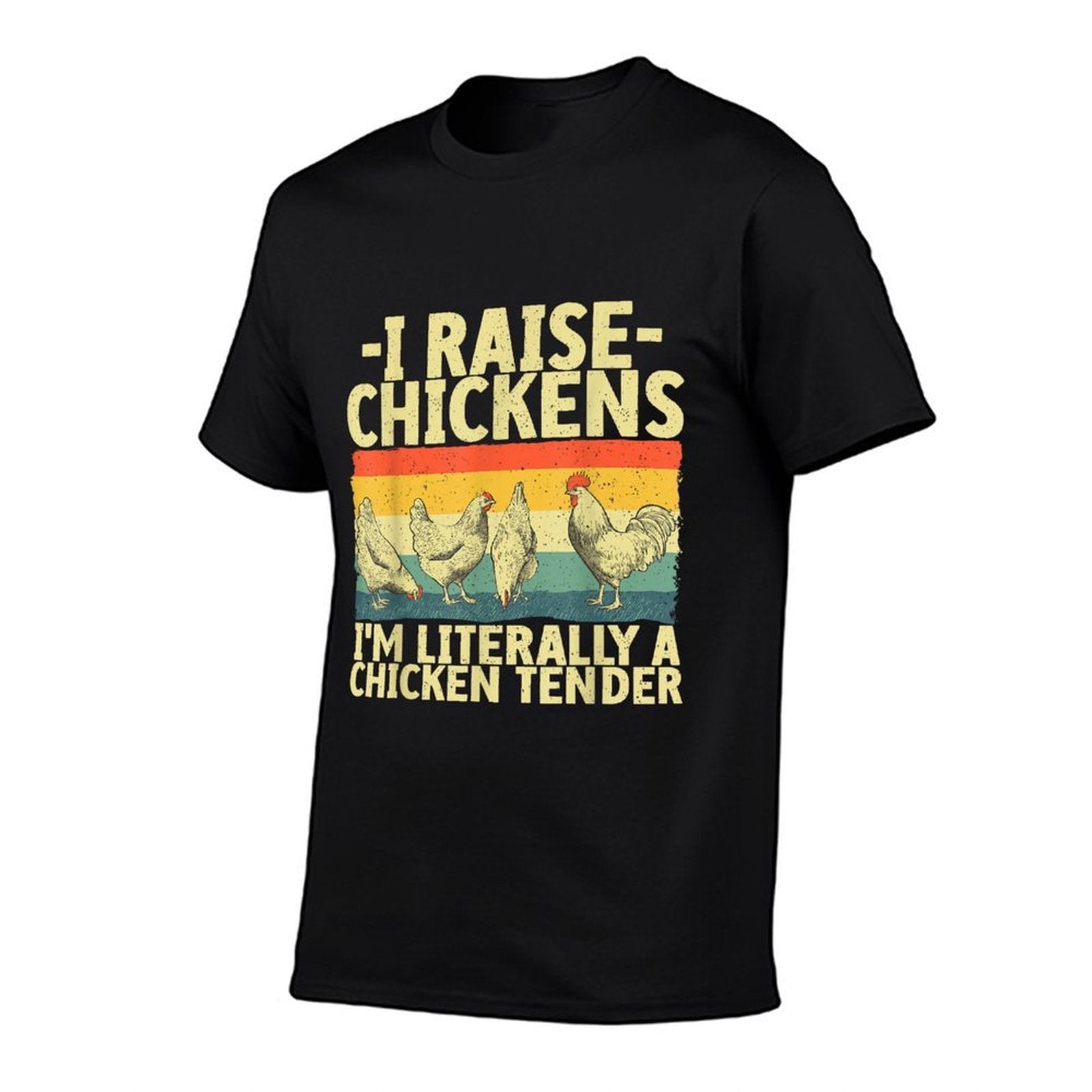 Chicken Gift Chicken Lover Accessories & Stuff Unisex-Adult Black Small Funny Chicken Tender Art Poultry Chicken Farmer  Classic T-Shirt