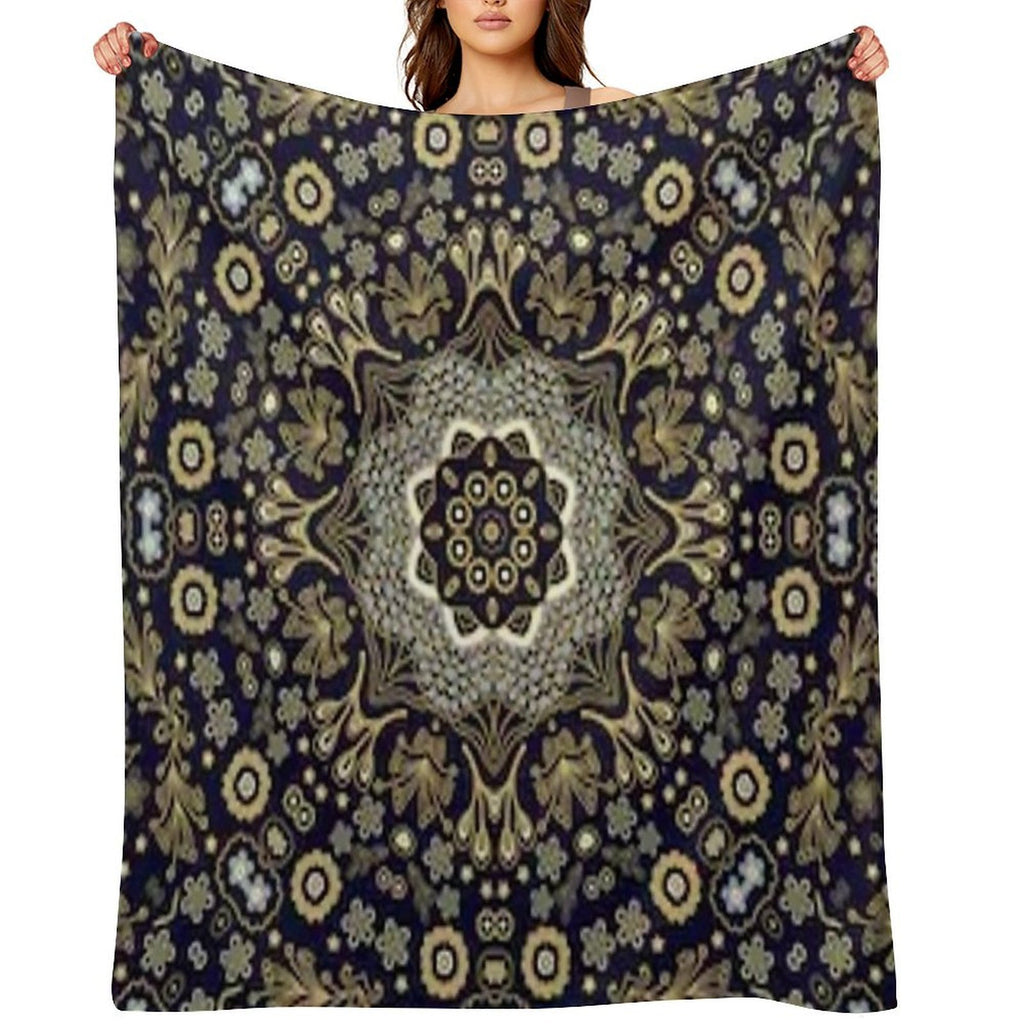 Damask Pattern Tapestry Wall Hanging Versatility Throw Blanket