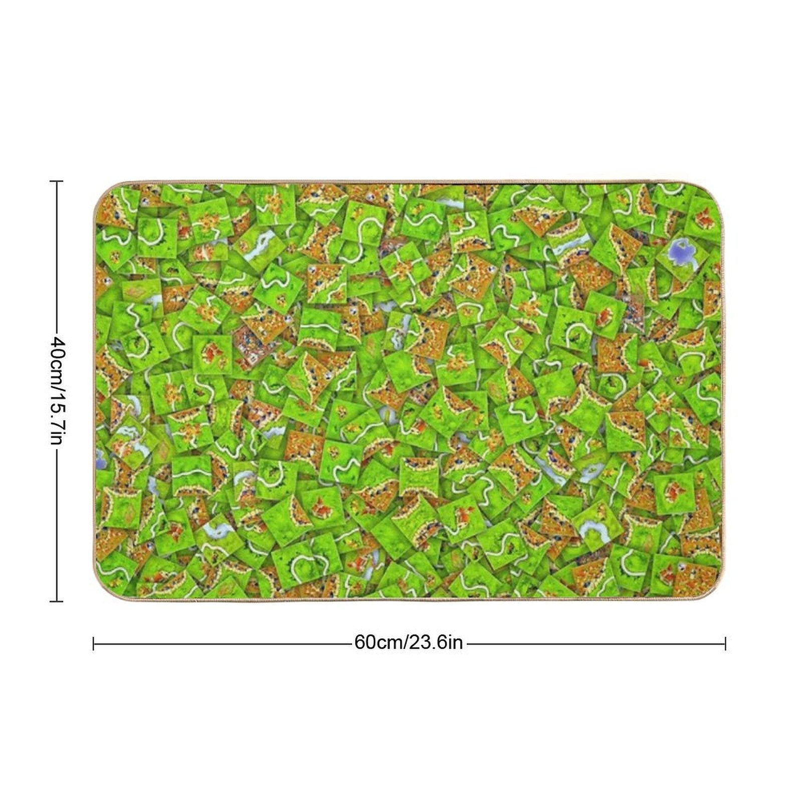 Carcassonne Tiles  Multi-Purpose Bath Mat