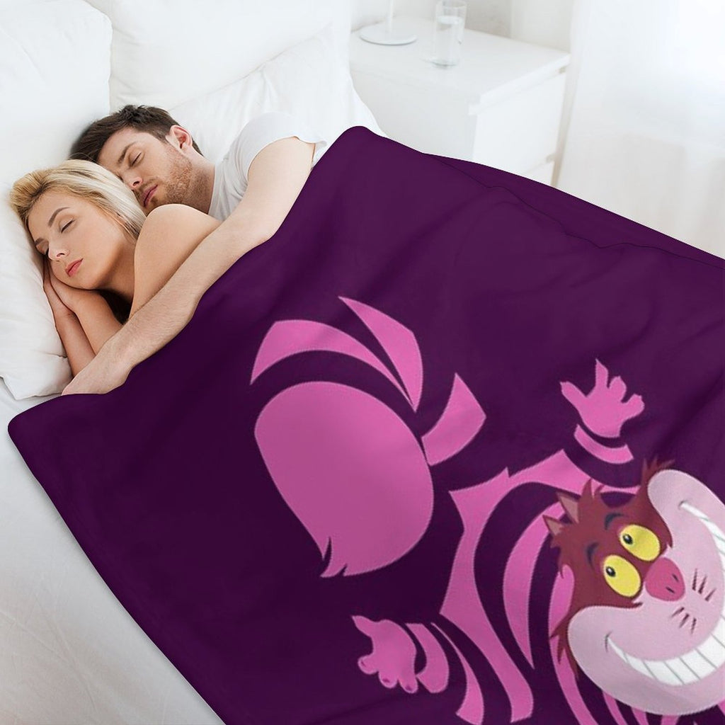 De-Su Art - Cheshire The Cat Sustainable Throw Blanket