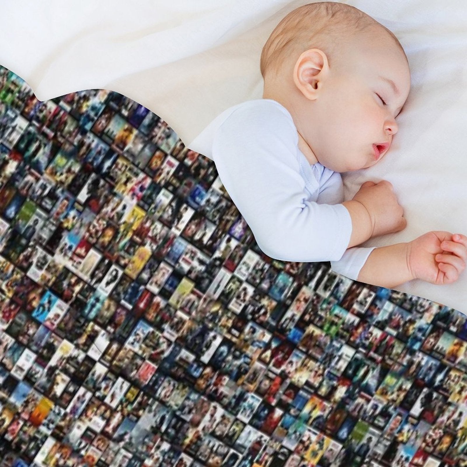 Movie Poster Montage Travel-friendly Throw Blanket