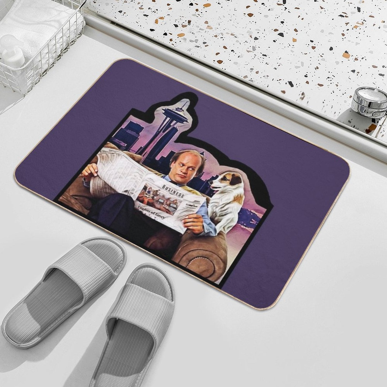 Frasier And Eddie  Long-Lasting Bath Mat