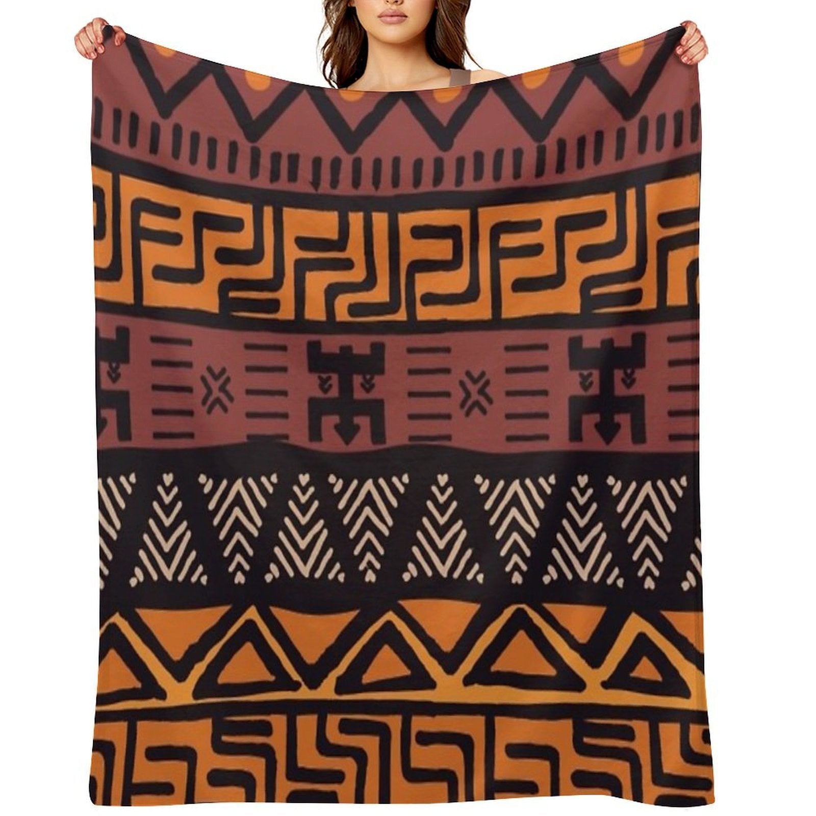 African Tribal Print Lightweight Throw Blanket