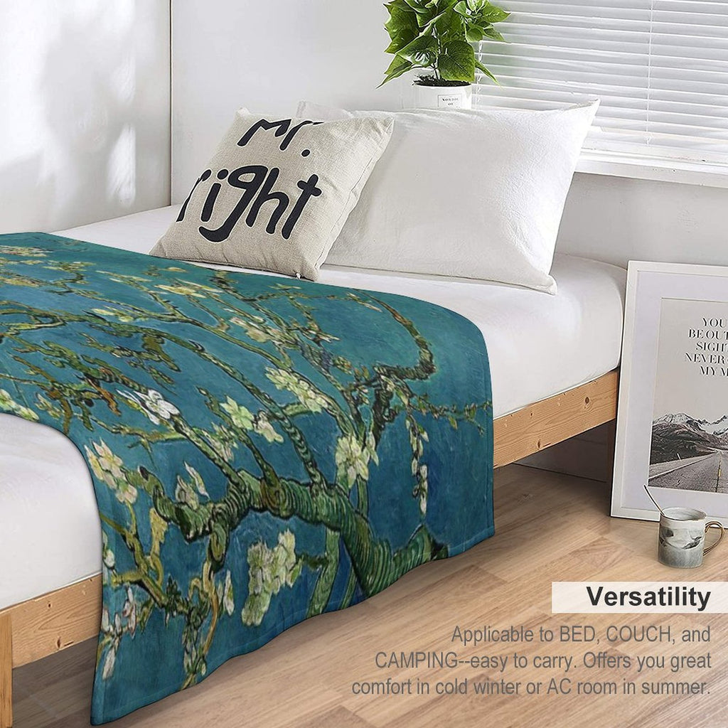 Van Gogh Almond Blossoms Versatility Throw Blanket