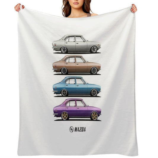 Mazda RX2 Set Compact Throw Blanket