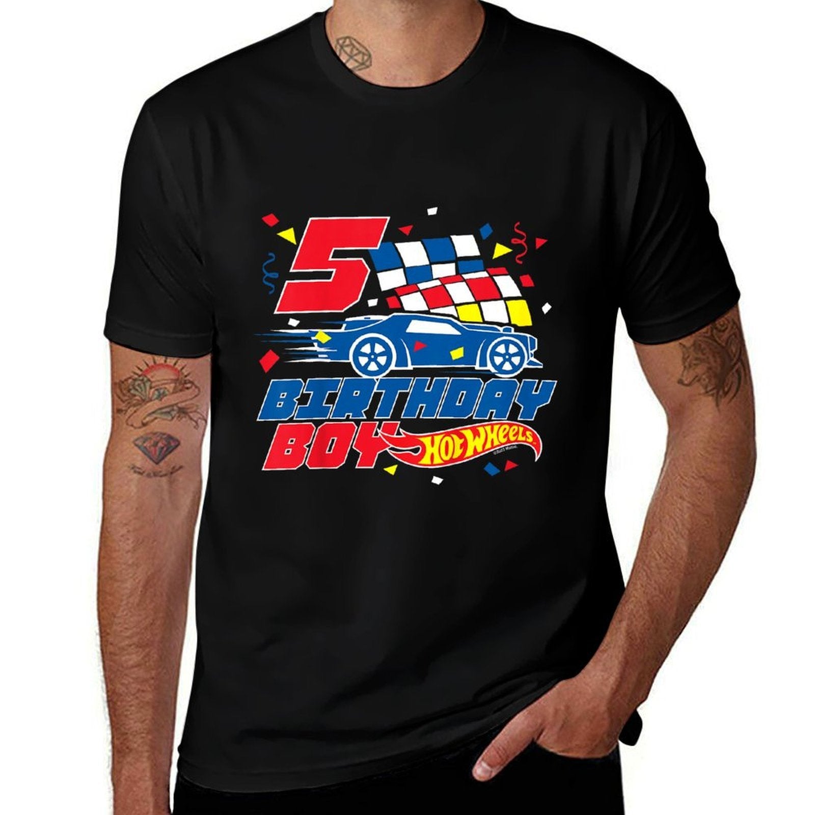 Hot Wheels - 5th Birthday Boy  Cotton T-Shirt